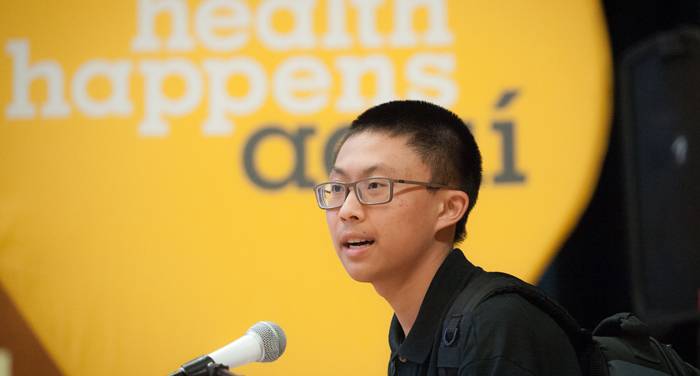 an image of two young girls working together in a library